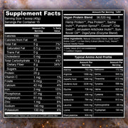 RAWr Plant Protein supplement facts