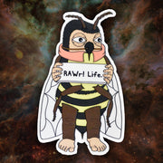 RAWr! Life. Bee Mascot - Sticker
