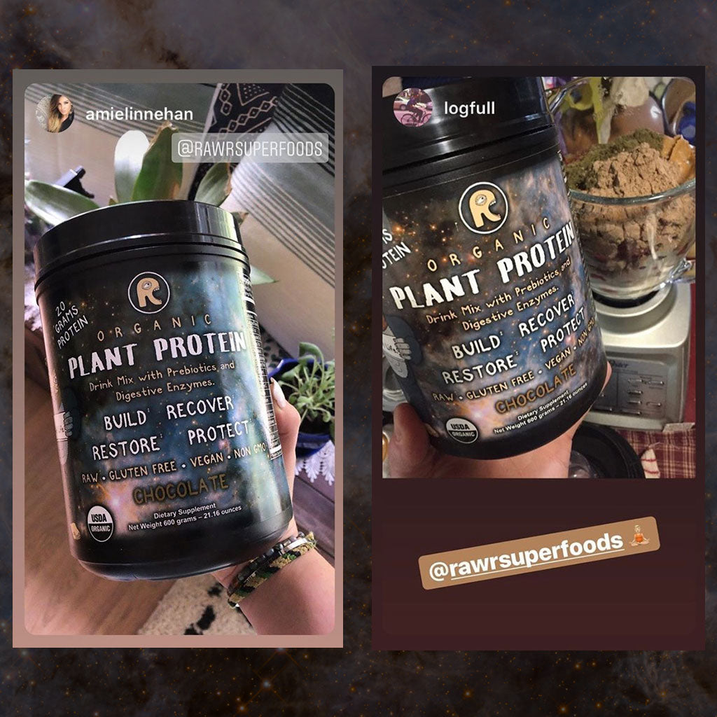 RAWr! PLANT PROTEIN RAWr! Life. Superfoods.