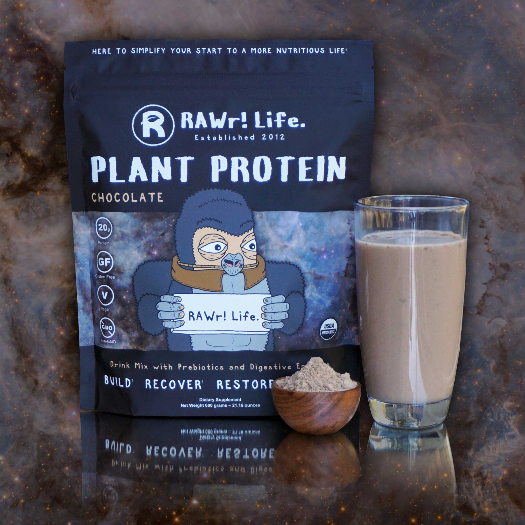 RAWr! PLANT PROTEIN RAWr! Life. Superfoods.